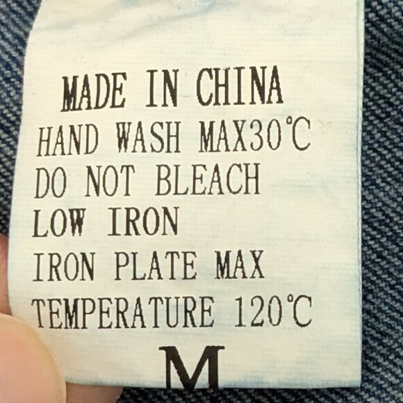 Blue Denim High Rise Button-Fly Flare Leg Jeans; Girl's Size M - Picture 3 of 4